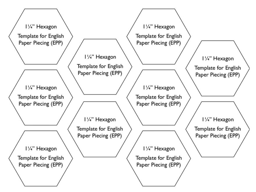 1 1 4 Hexagon Free Templates