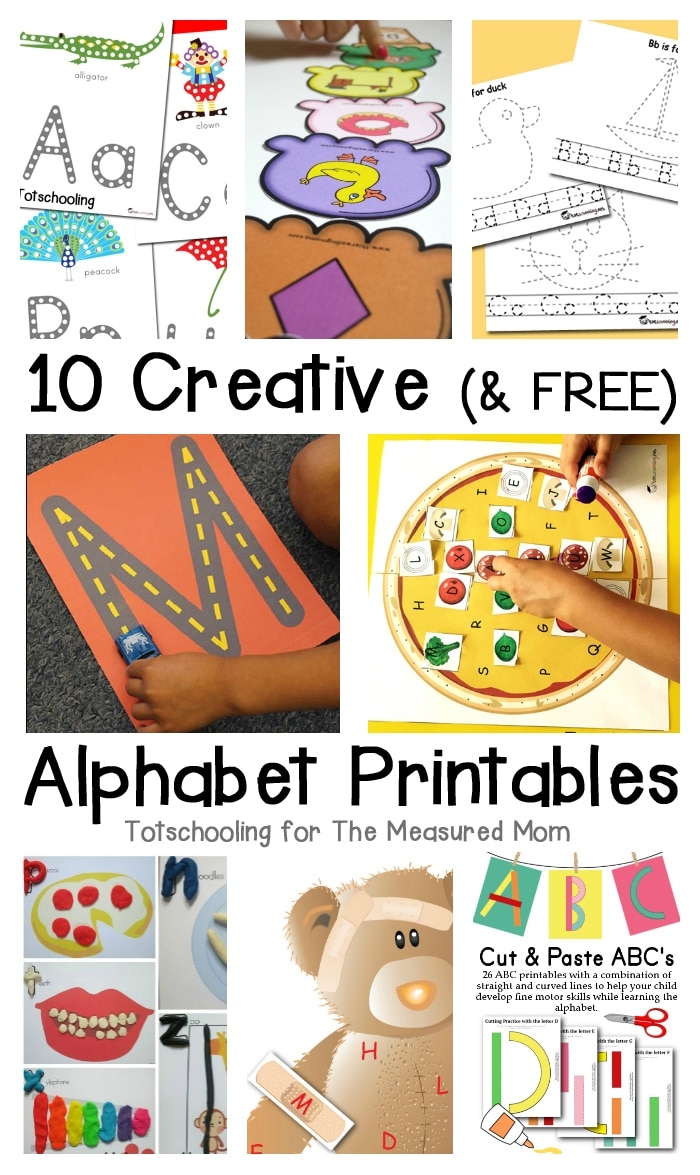 10 Free Alphabet Printables The Measured Mom