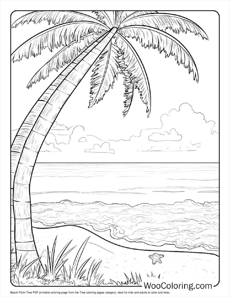 100 Tree Coloring Pages Free PDF To Print Woo Coloring