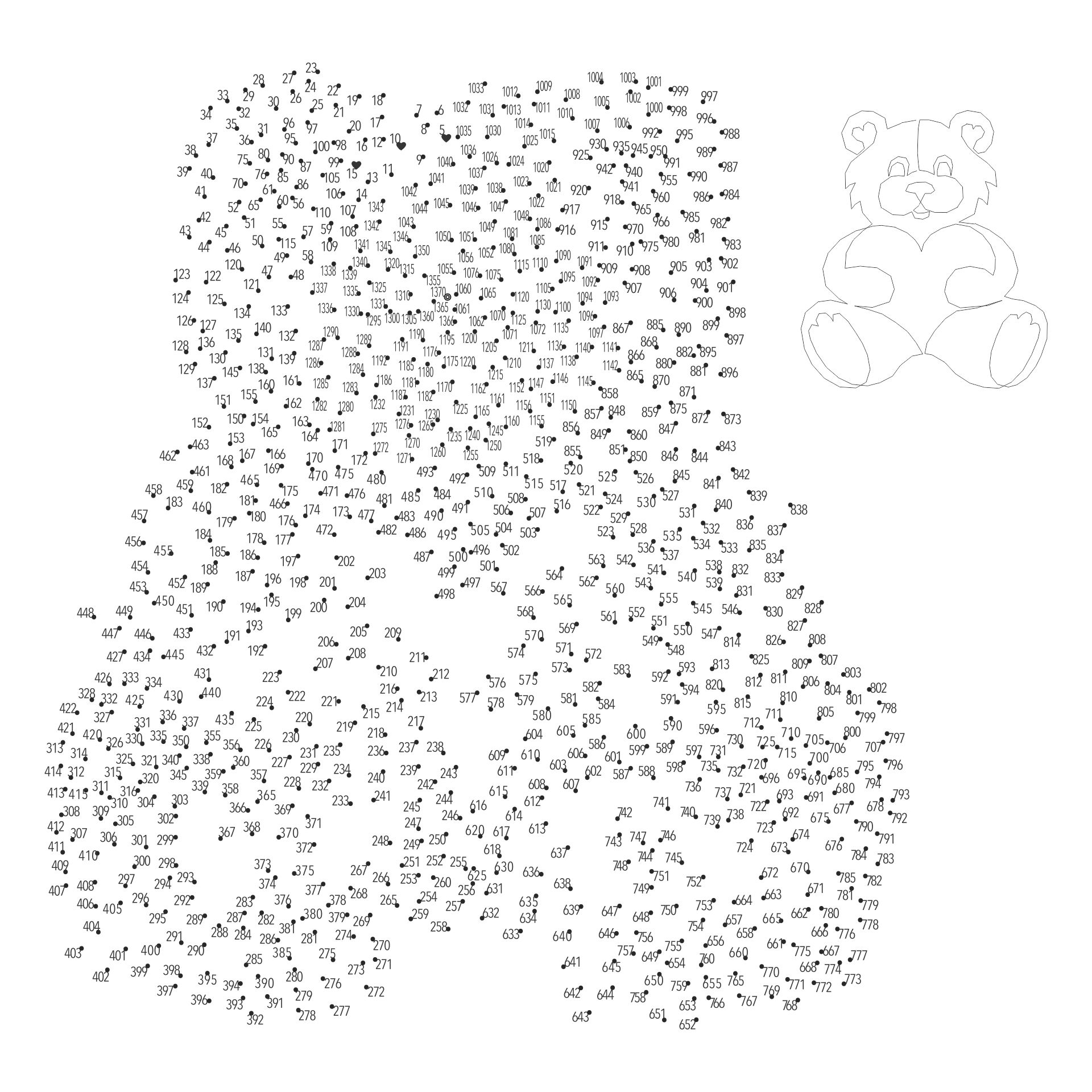 Hard Dot To Dot Printables