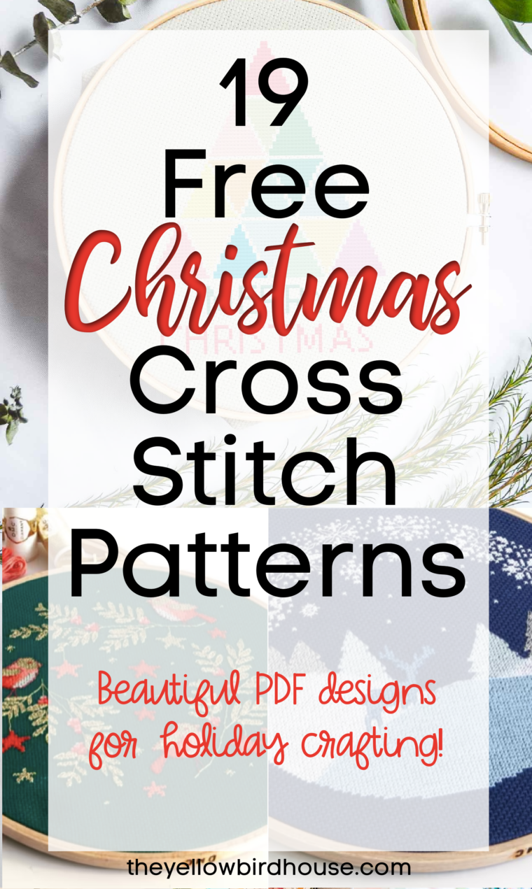 12 Free Christmas Cross Stitch Patterns The Yellow Birdhouse