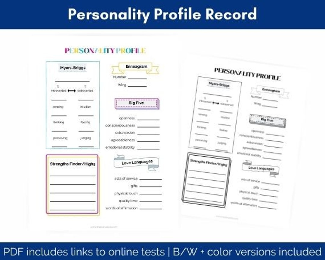 Printable Personality Tests For Team Building