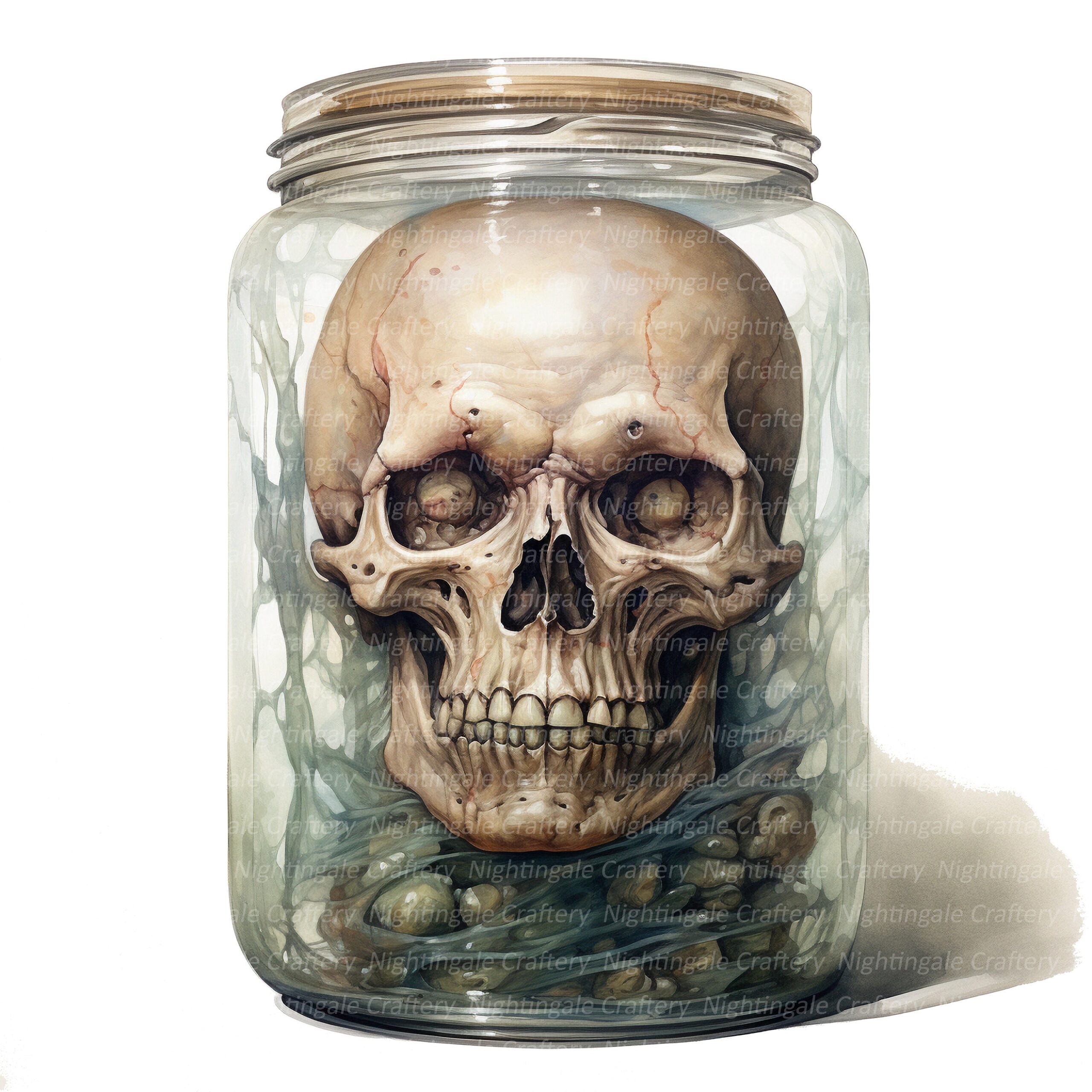 Halloween Head In A Jar Printable