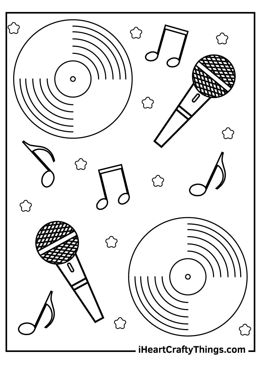 Music Note Coloring Pages Free Printable