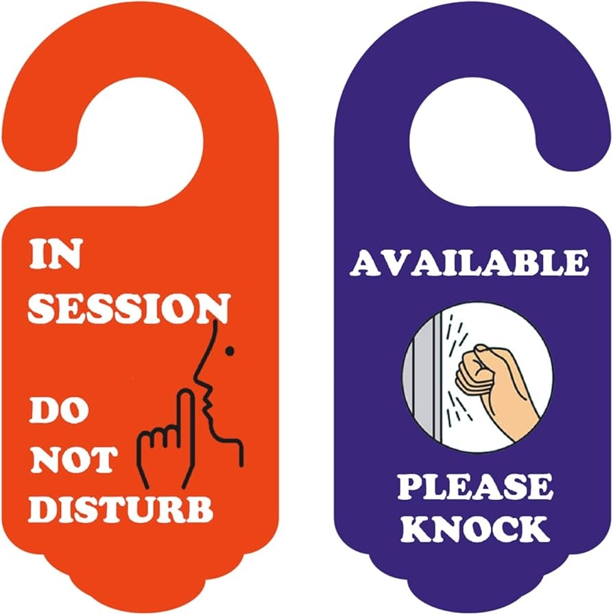 2 X Do Not Disturb Sign Double Sided Sign Ideal For Office Hotel School Clinic Or Therapy Massage Spa Treatment Counseling Amazon de Stationery Office Supplies