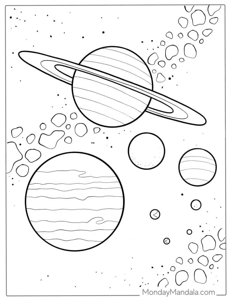 20 Solar System Coloring Pages Free PDF Printables 