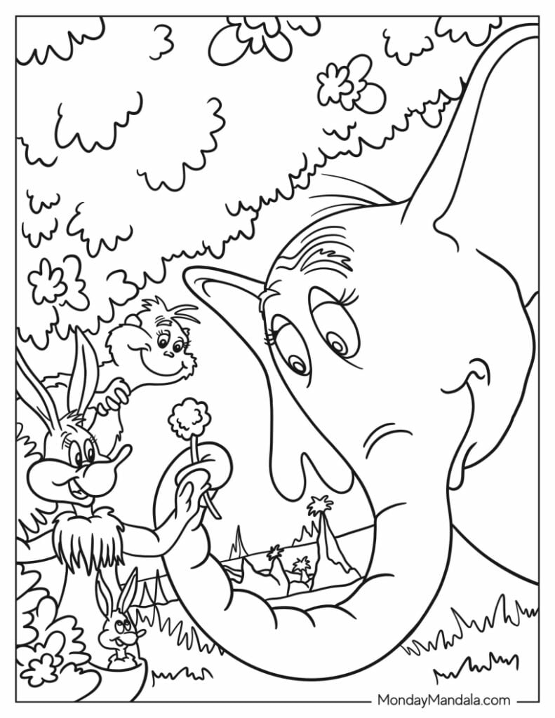 Printable Doctor Seuss Coloring Pages