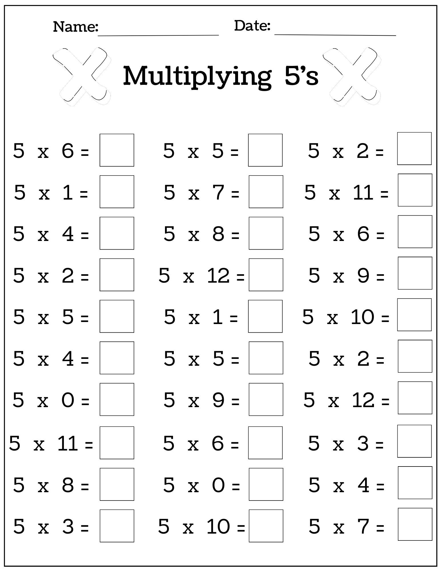 24 Printable Multiplication And Division Worksheets 1 12 Fill In The Blanks With Answer Pages Maths Drills Etsy UK