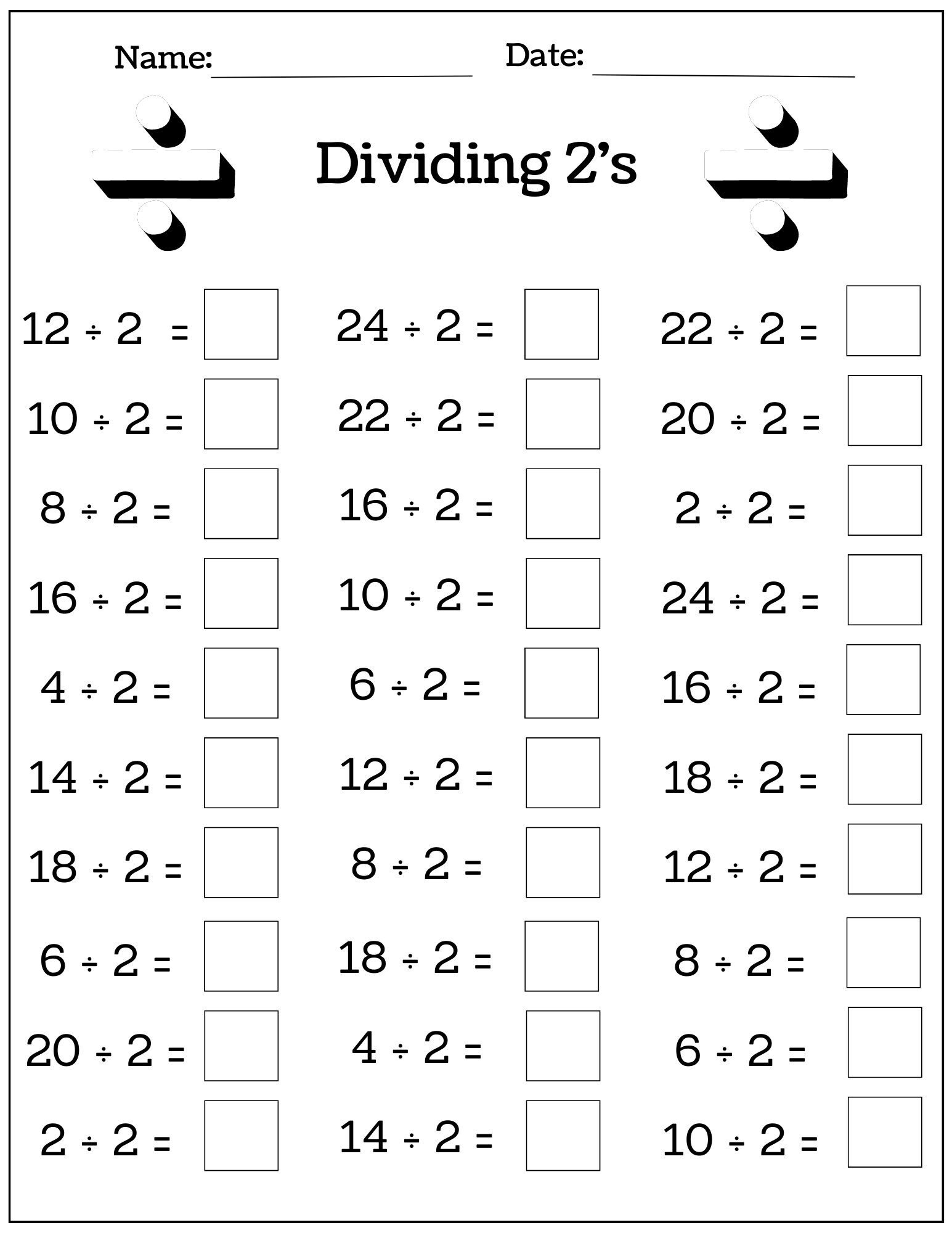 24 Printable Multiplication And Division Worksheets 1 12 Fill In The Blanks With Answer Pages Maths Drills Etsy