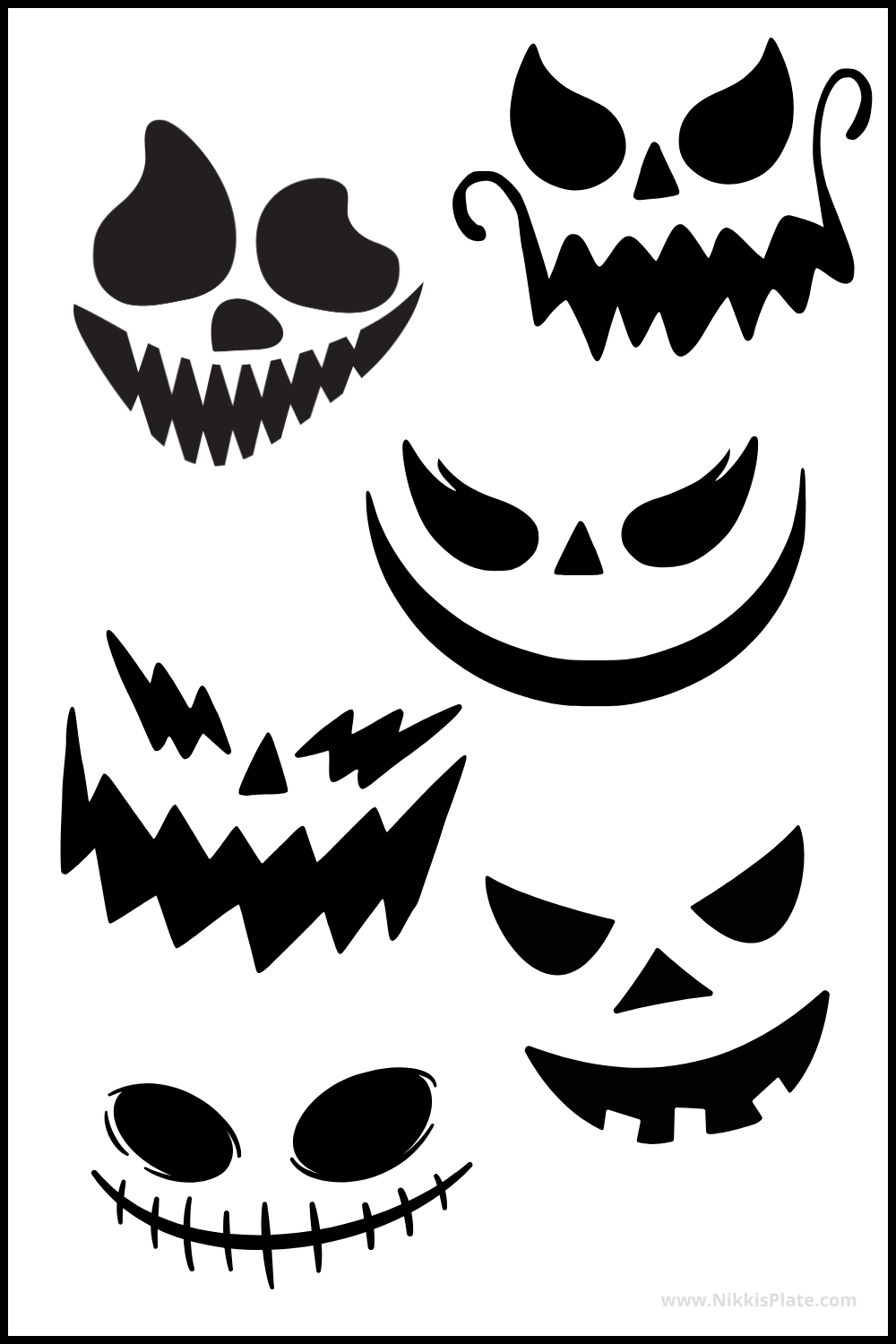Scary Pumpkin Carving Patterns Free Printable