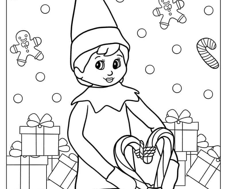 26 Elf On The Shelf Coloring Pages Free PDF Printables