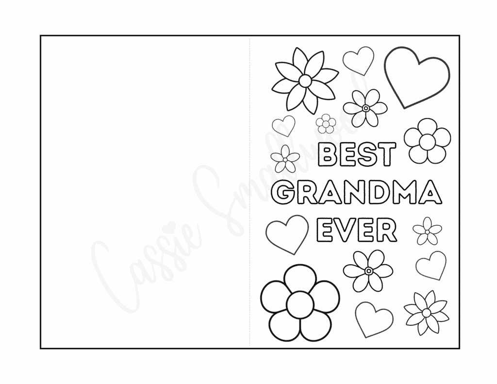 MotherS Day Card For Grandma Printable