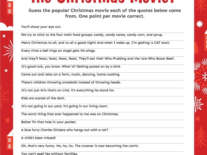 3 Christmas Movie Trivia Games Free Printable Play Party Plan