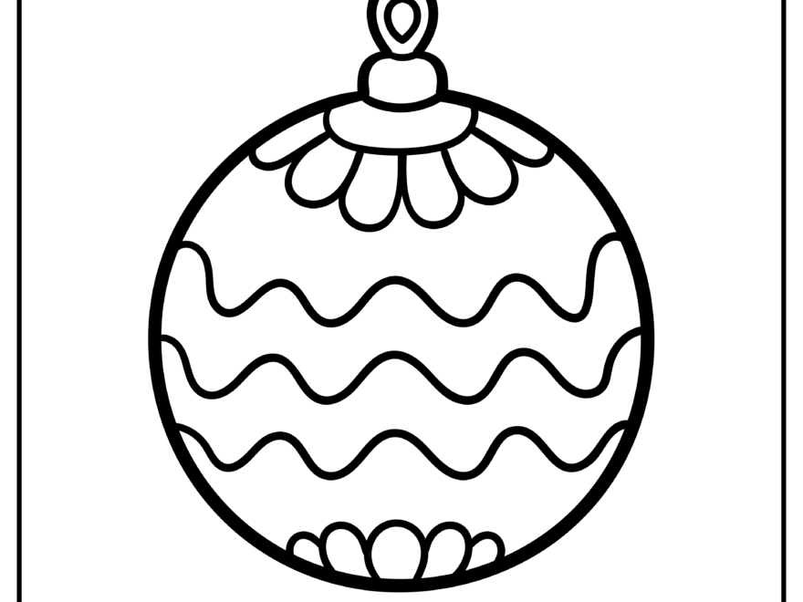 30 Christmas Ornament Coloring Pages 100 Free Printables