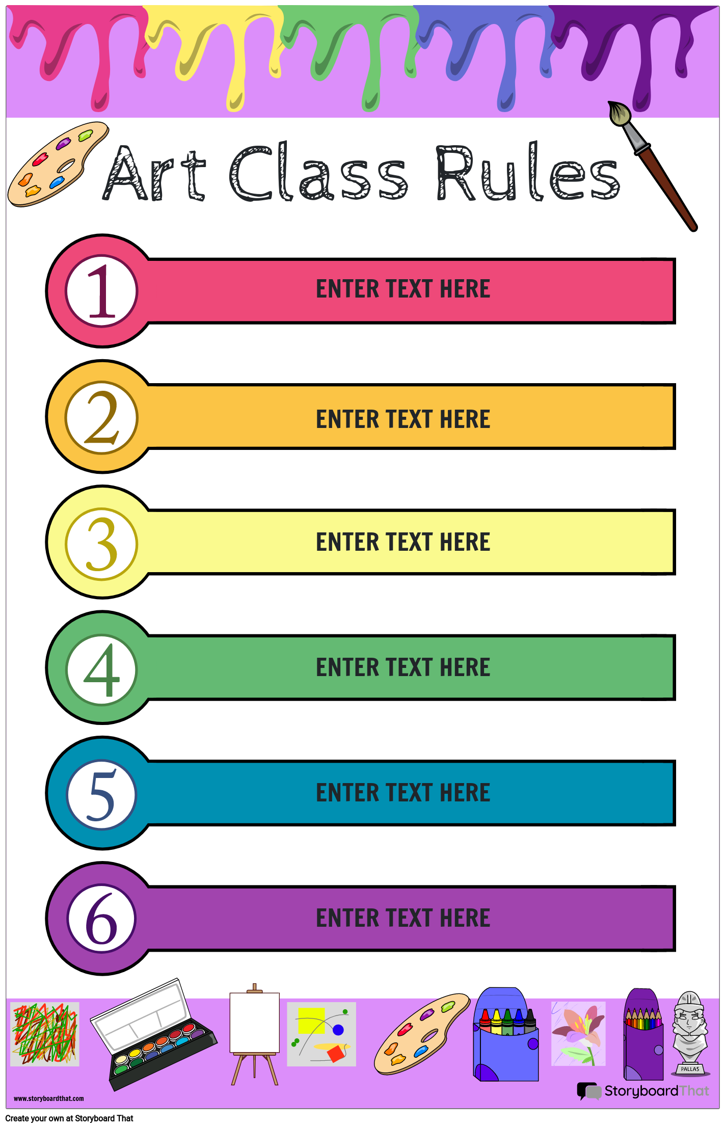 35 Free Customizable Classroom Rules Poster Templates