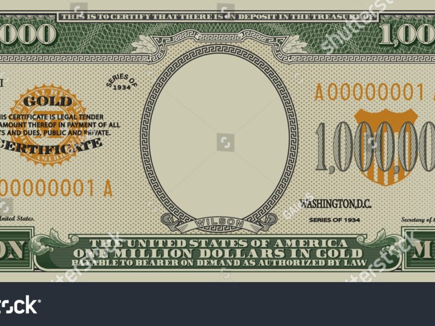 37 1000000 Dollar Bill Stock Vectors And Vector Art Shutterstock