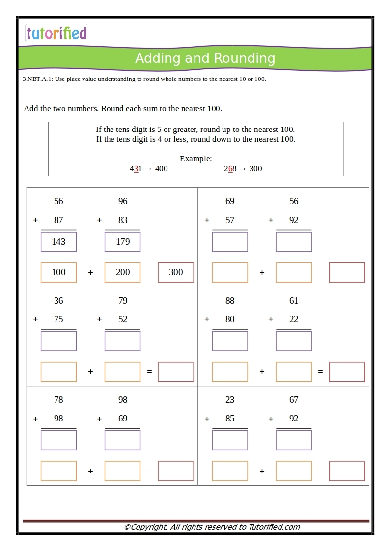 3rd Grade Common Core Math Worksheets