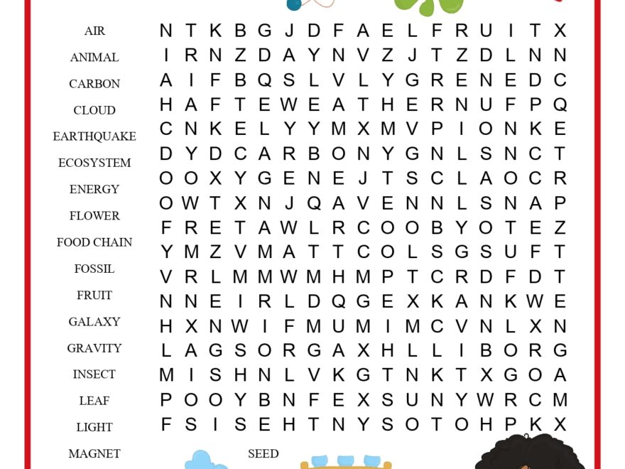3rd Grade Science Word Search