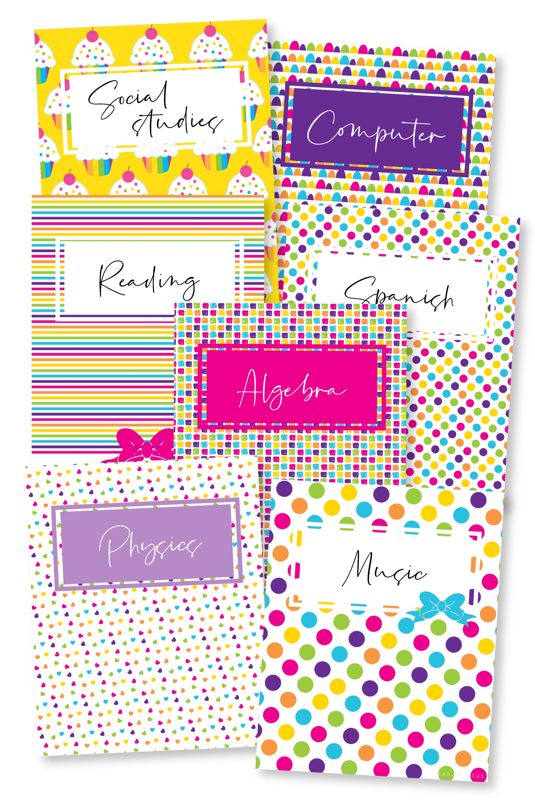 Free Editable Printable Binder Covers