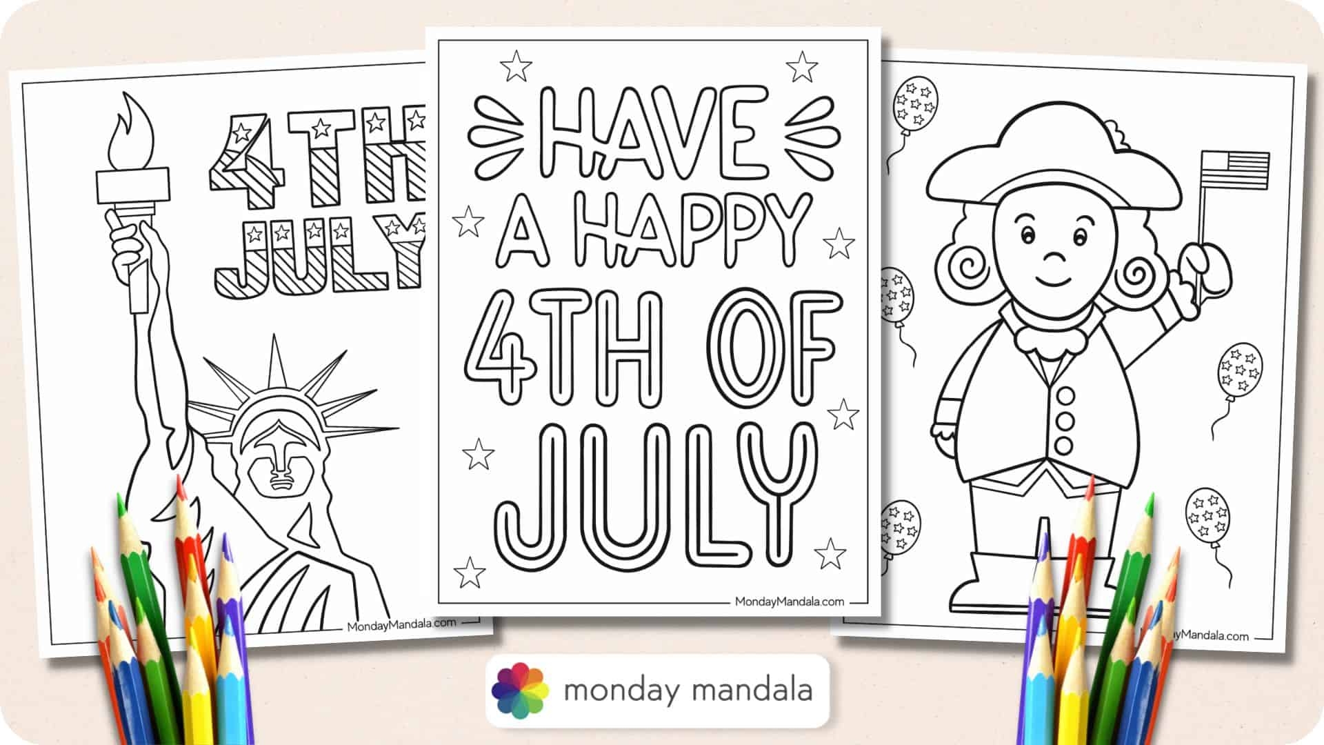 4th Of July Coloring Pages 55 Free PDF Printables 