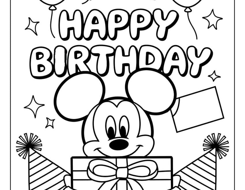 51 Happy Birthday Coloring Pages Free Printables For All Ages