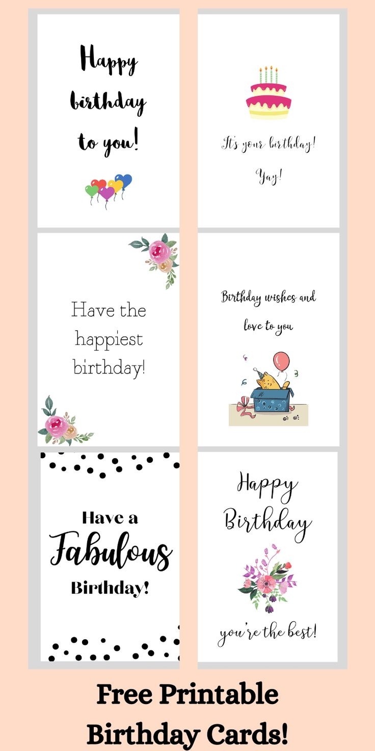 Free Printable Birthday Cards For Her