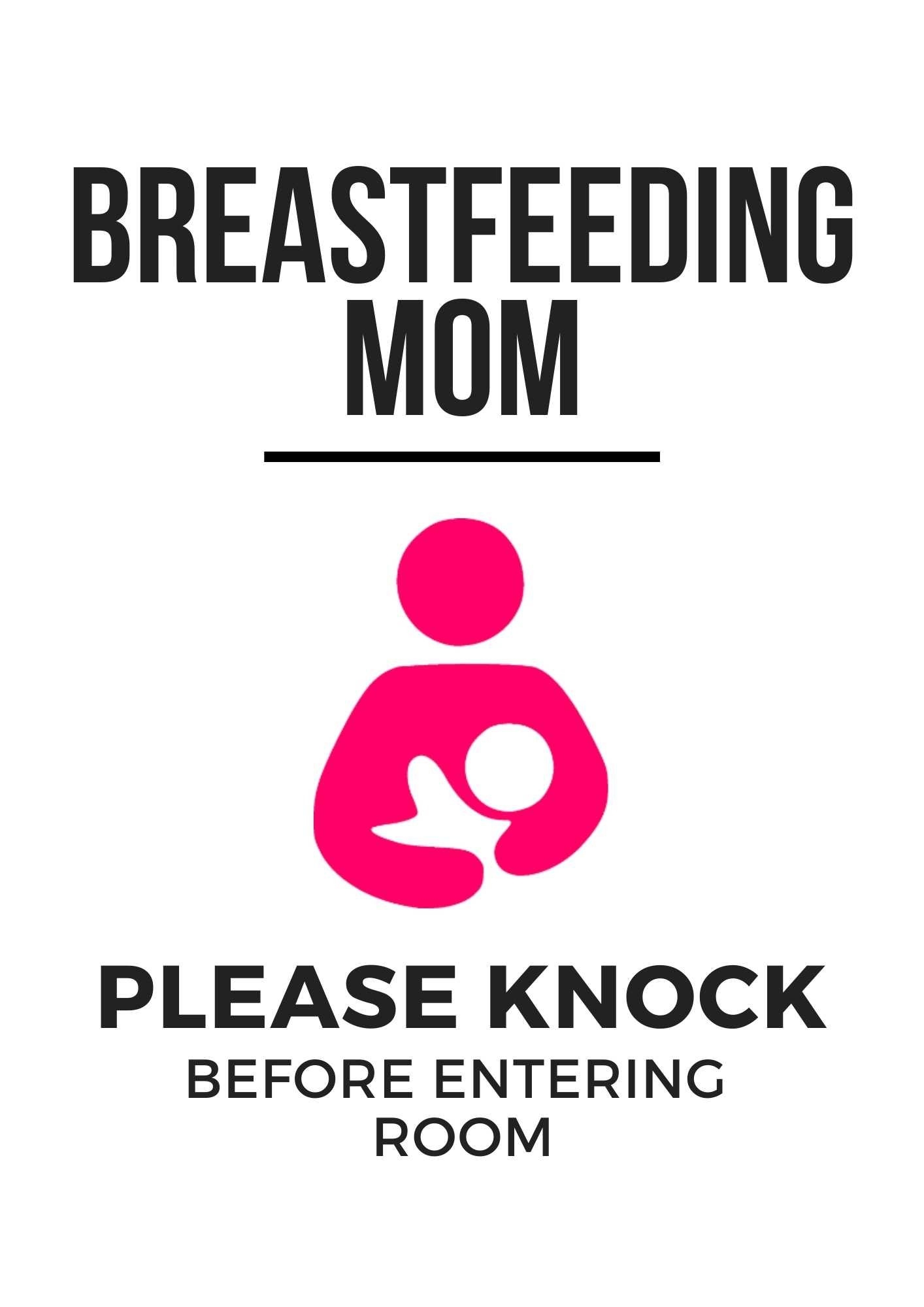 Printable Breastfeeding Pumping Signs For Work