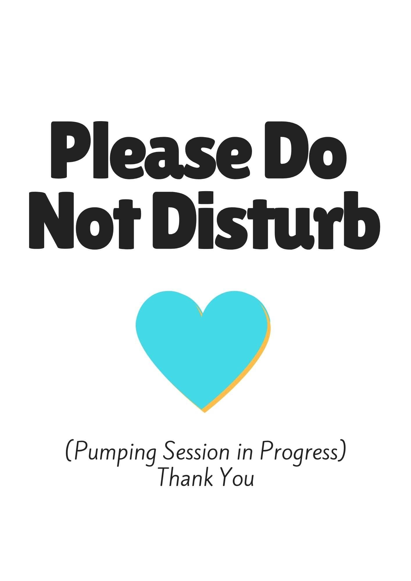 6 FREE Pumping In Progress Signs Milkology 