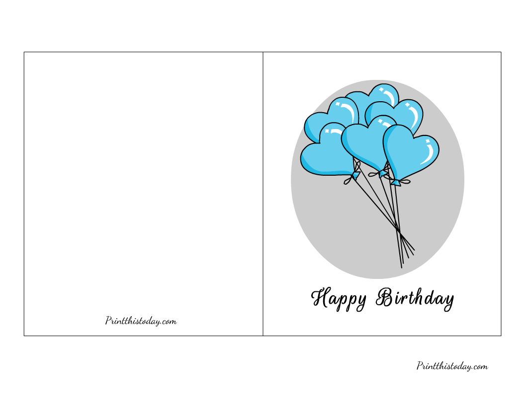 Free Printable Birthday Card For Son