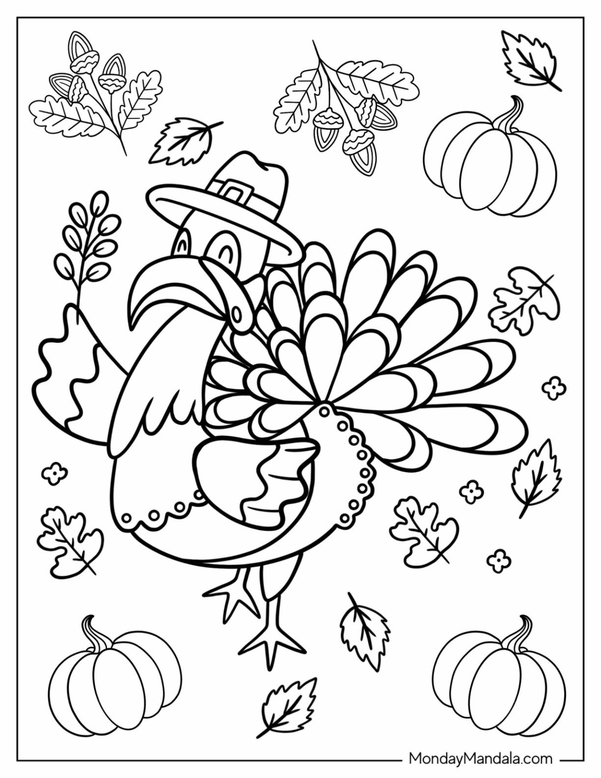 Fall Printable Coloring Pages For Toddlers