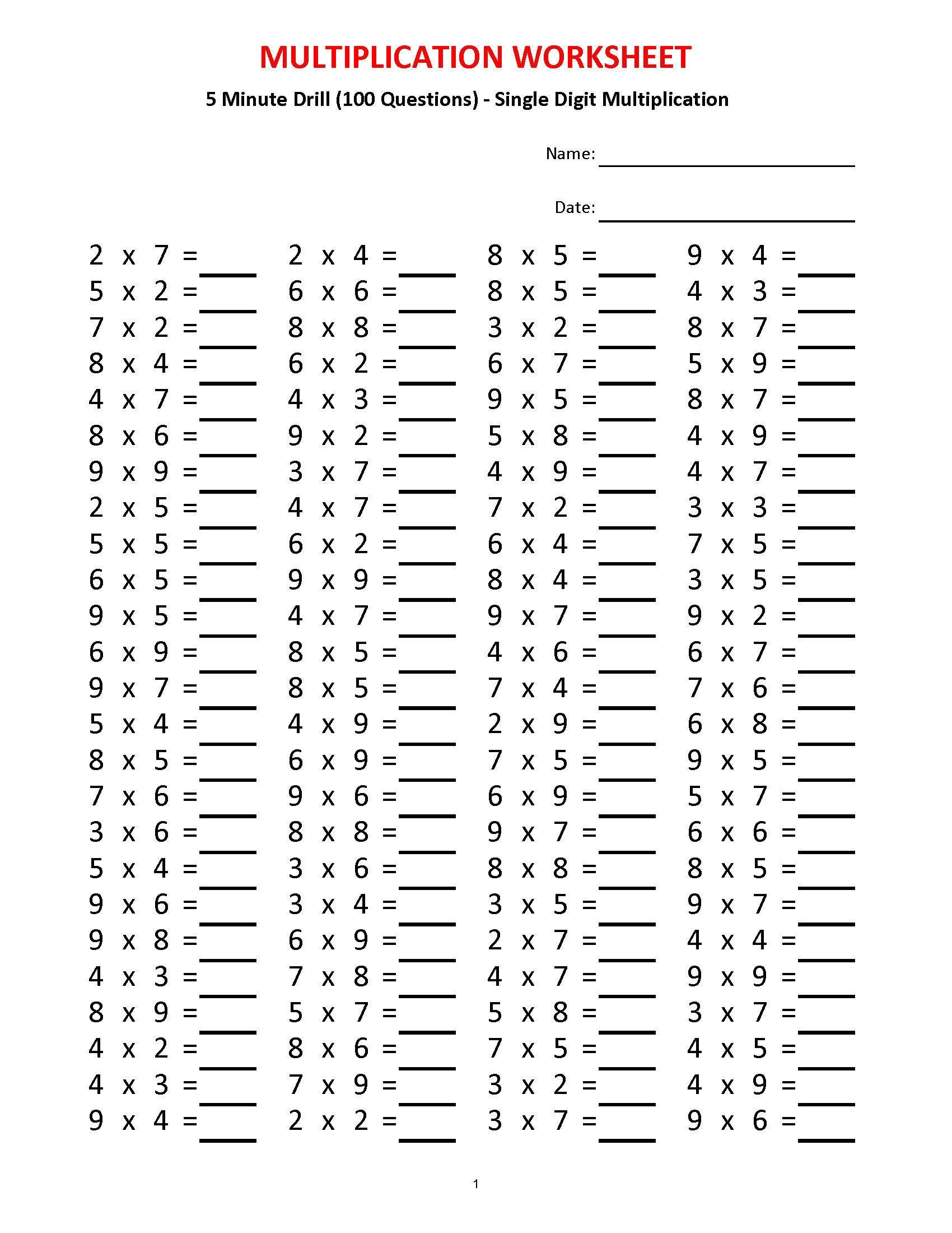 7 Best Printable Math Worksheets Multiplication Ideas Math Worksheets Multiplication Printable Math Worksheets