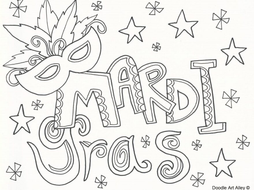 7 Top Places To Find Free Mardi Gras Coloring Pages