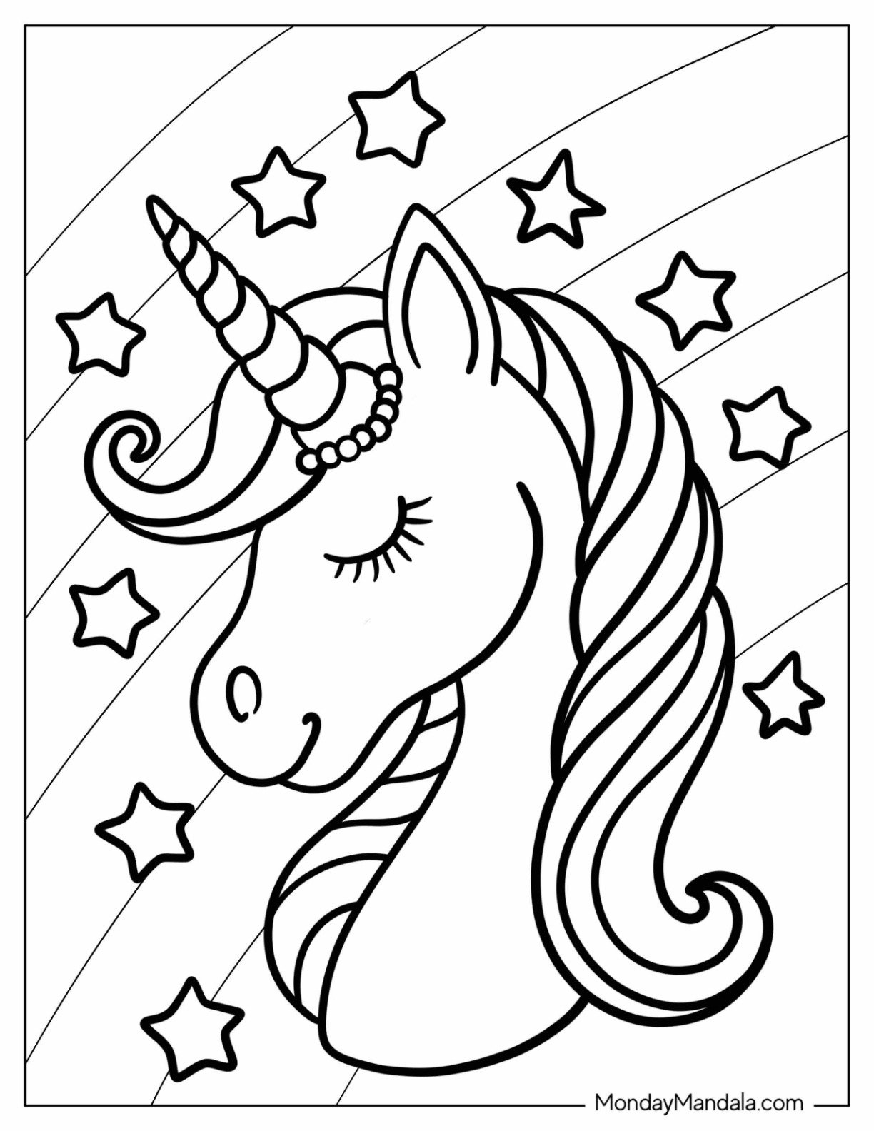 Free Printable Coloring Pages Unicorn