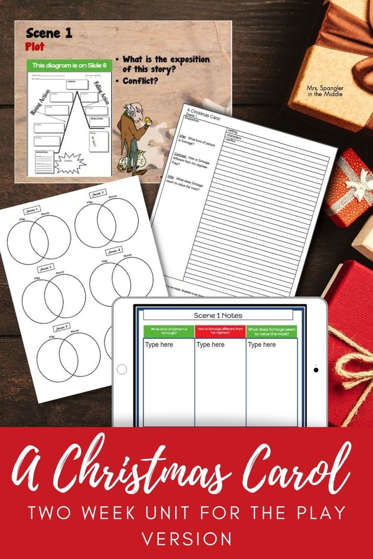 A Christmas Carol Activities Worksheets For The Play Version Printable Digital