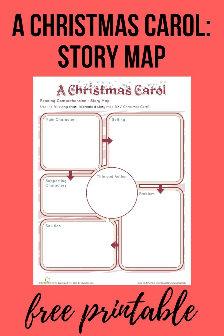 A Christmas Carol Story Map Worksheet Education