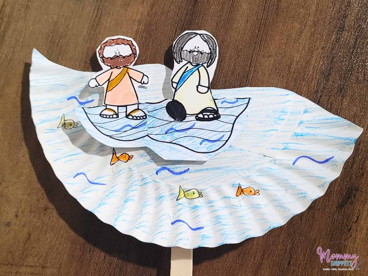 A Simple Jesus Walks On Water Craft Kids Will Love Mommy Snippets