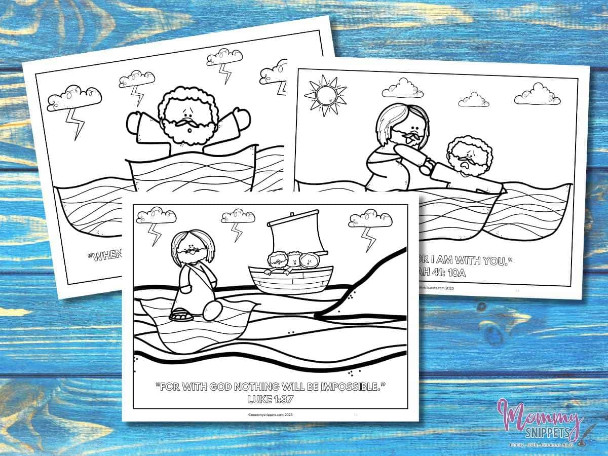 A Simple Jesus Walks On Water Craft Kids Will Love Mommy Snippets