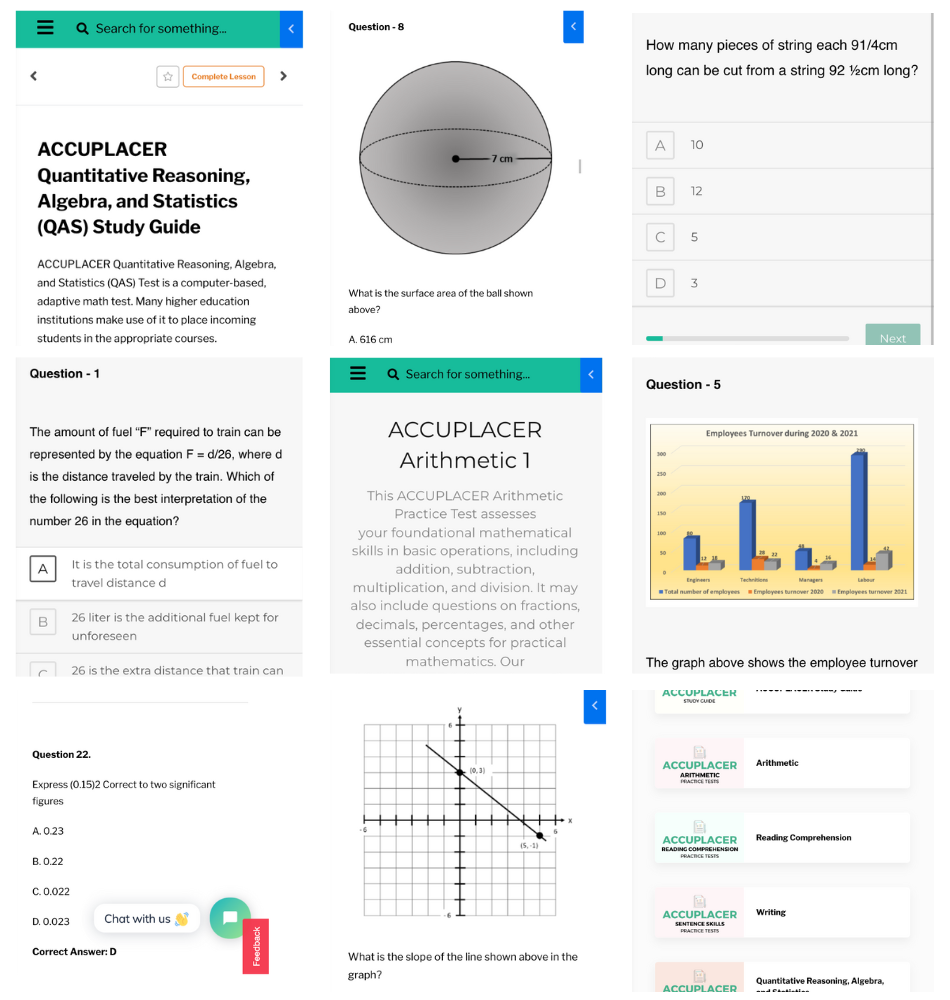ACCUPLACER Math Test For 2025 College Placement Practice Online