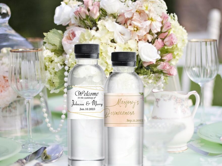 Amazon Lovdeying Personalized Water Bottle Labels For Wedding Custom Wedding Labels With Name For Water Bottle Stickers Waterproof Printable Photo Bottle Labels Bridal Shower Gifts 50 Pcs Office Products