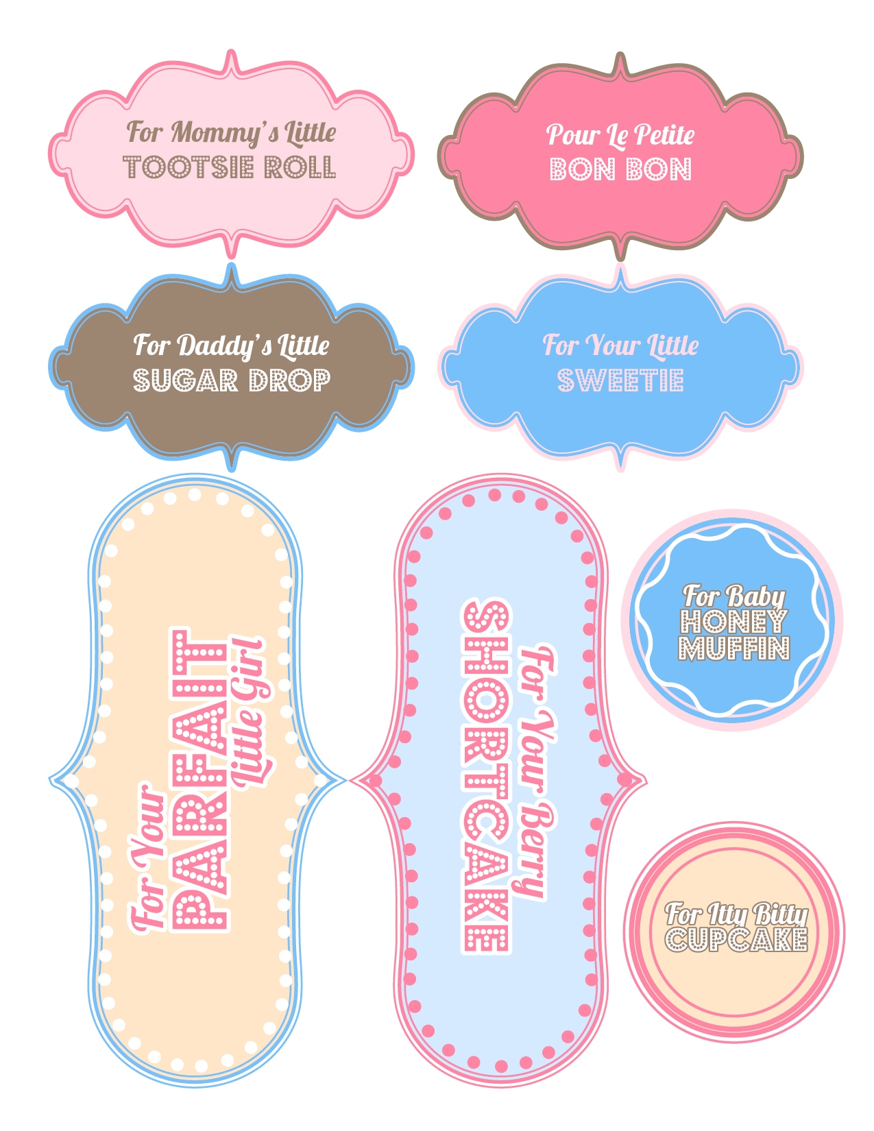 Baby Shower Gift Tag Printable