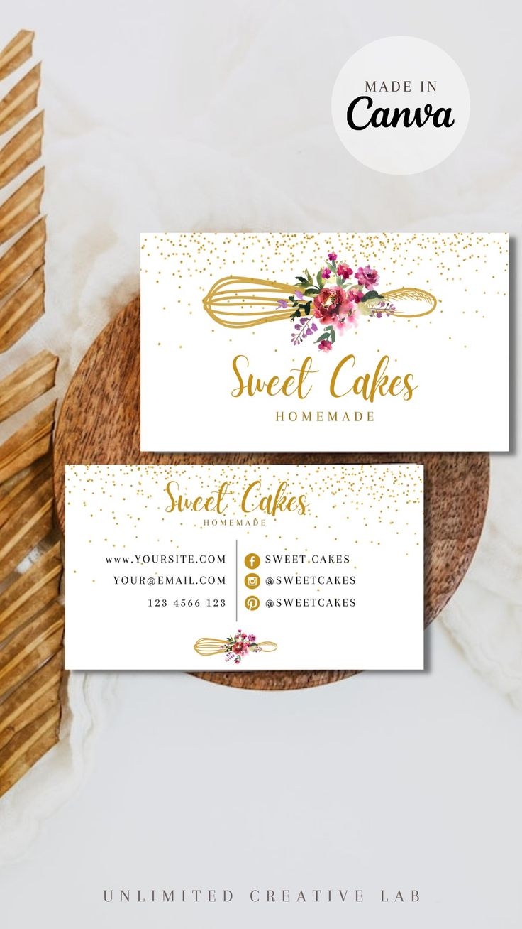 Free Printable Bakery Business Card Templates