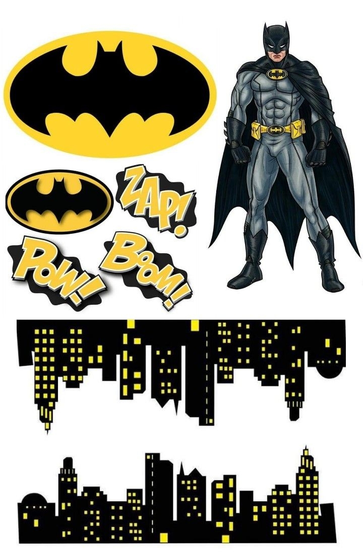 Batman Cake Topper Set