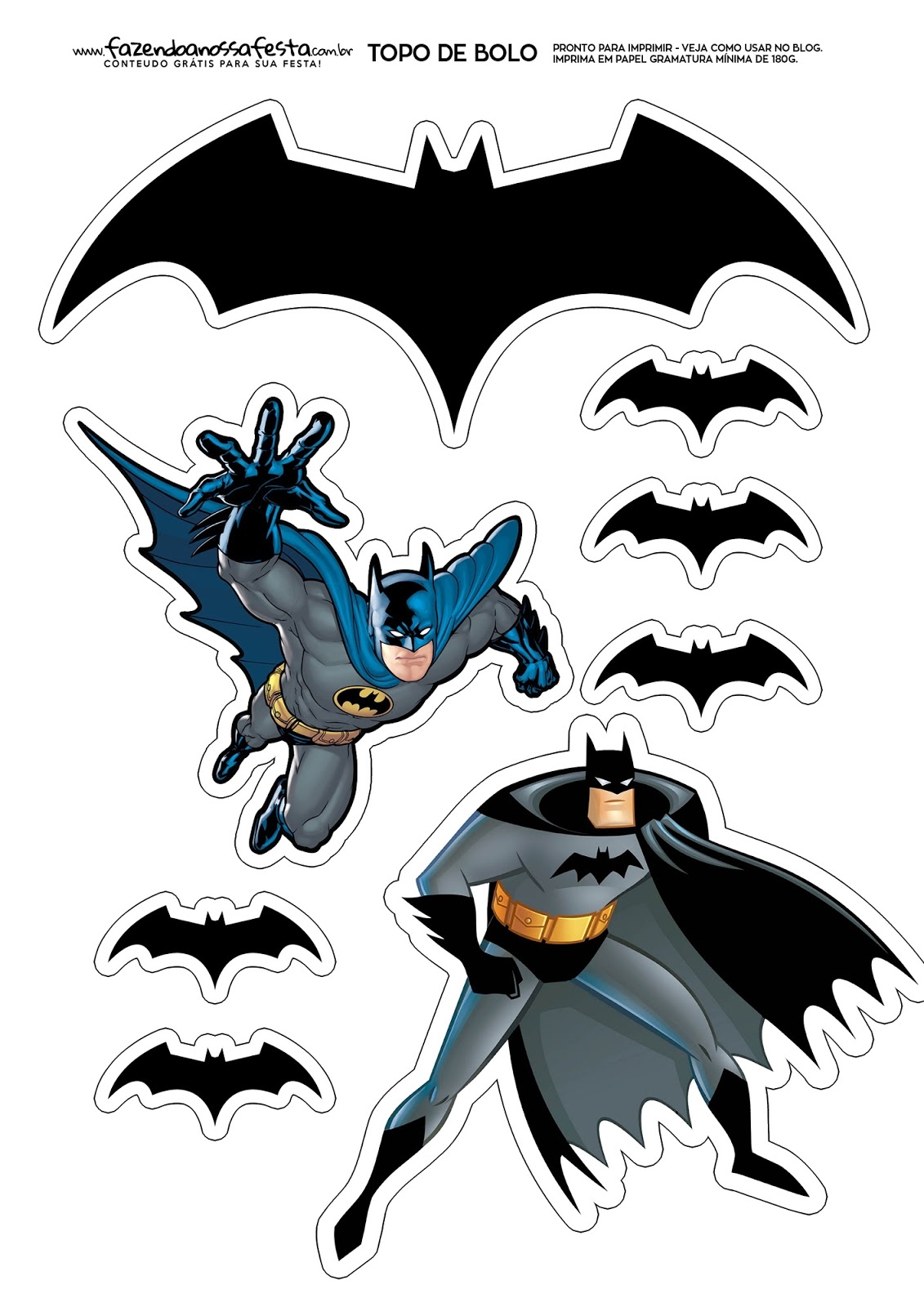 Batman Free Printable Cake Toppers Oh My Fiesta For Geeks