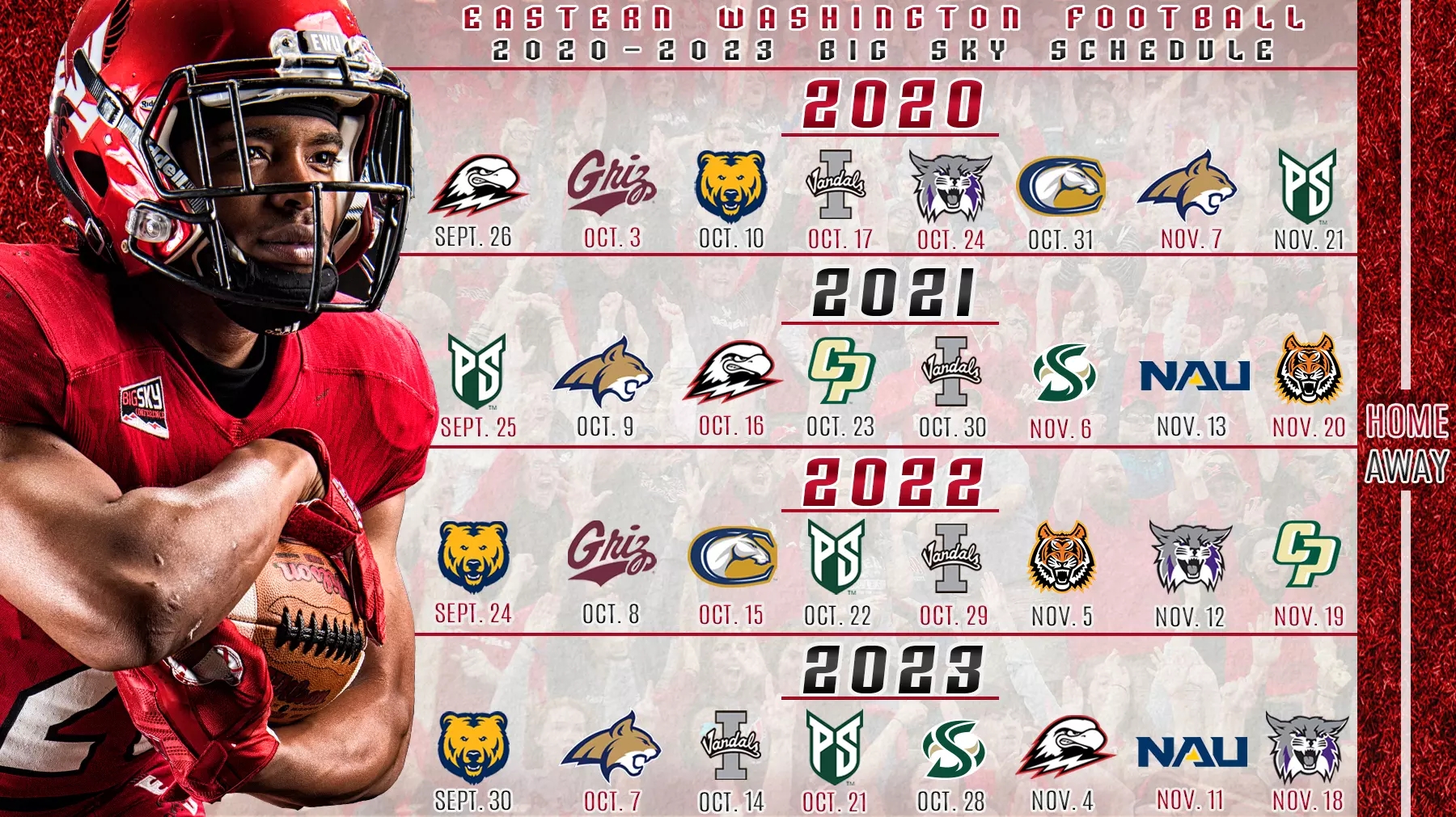 Big Sky Announces Football Schedules Through 2023 Eastern Washington University Athletics
