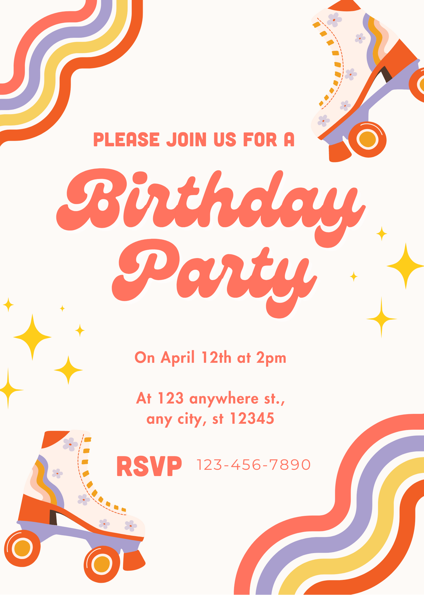 Birthday Party Invitations Classic Skating Fun Center Family Fun Birthday Parties In Utah