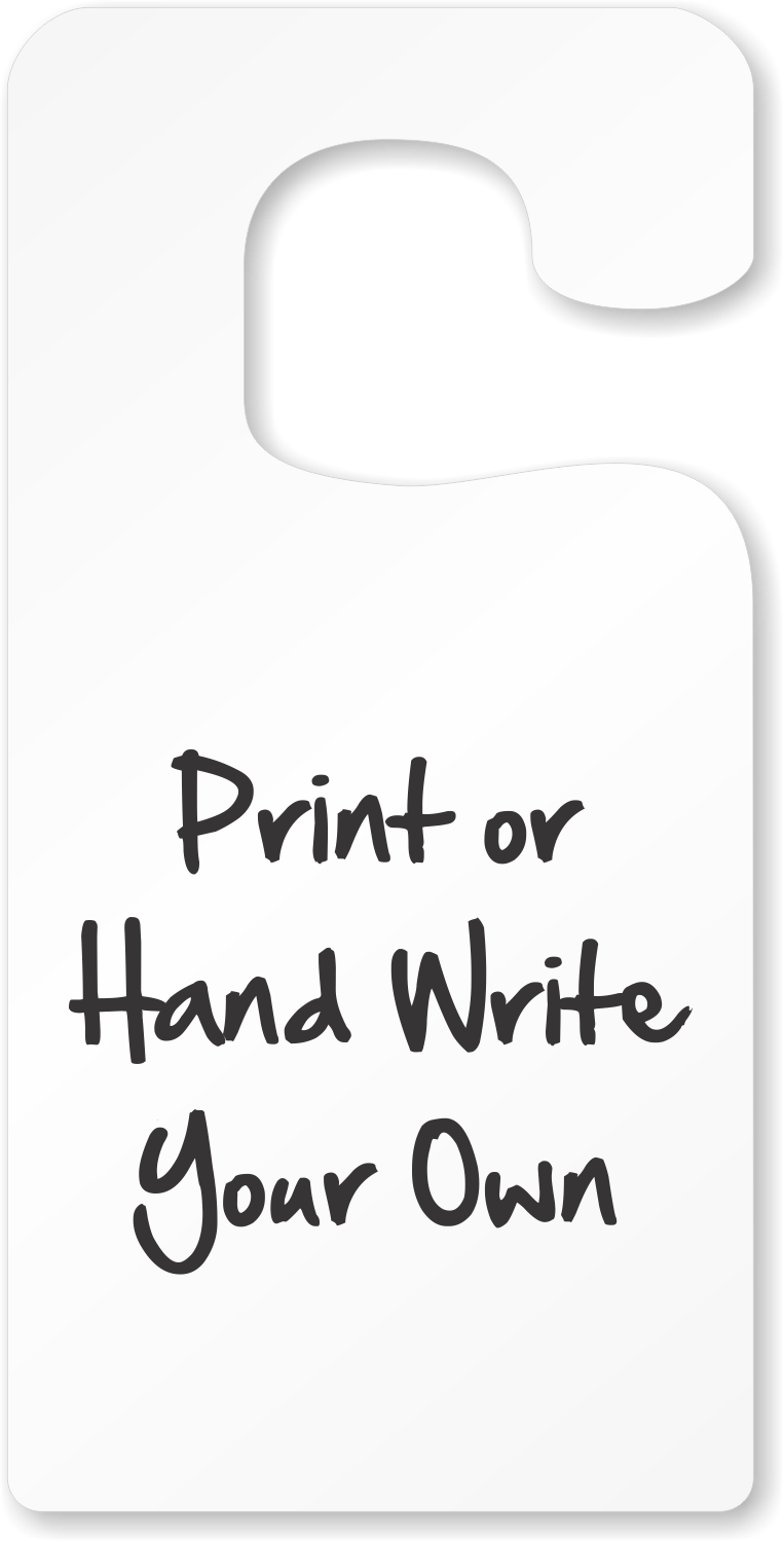 Blank Jumbo Mirror Hang Tag White SKU XM1001 JUMBO