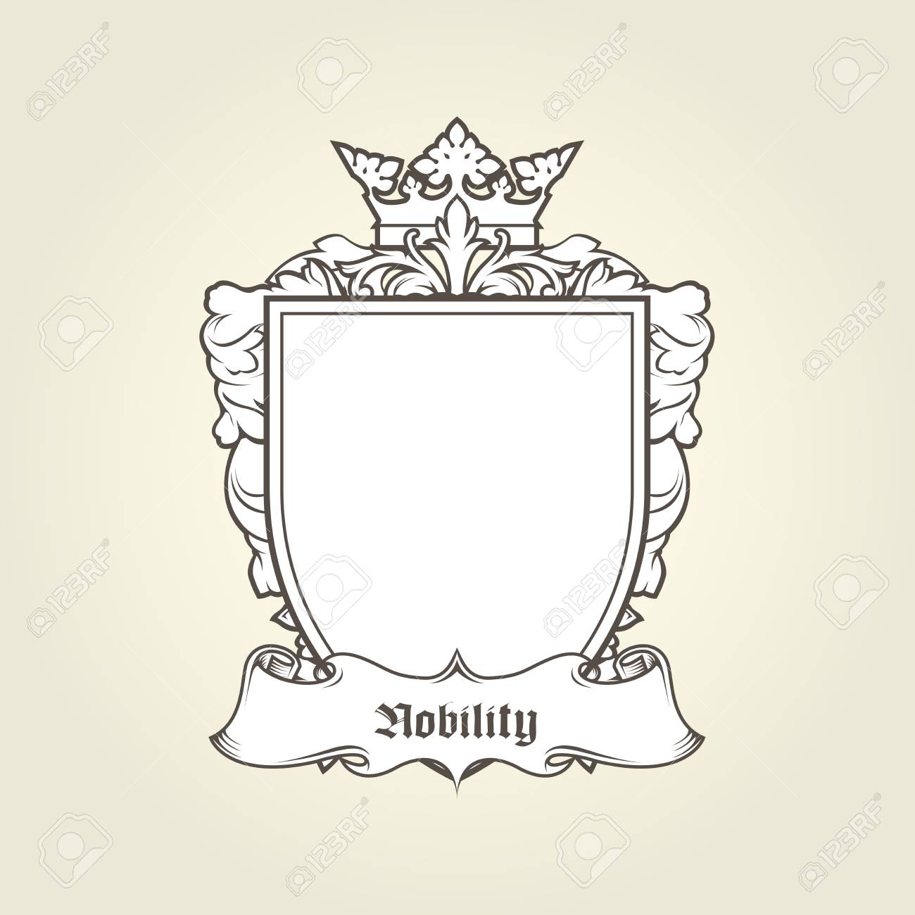 Blank Template Of Coat Of Arms Royalty Free SVG Cliparts Vectors And Stock Illustration Image 95006032 