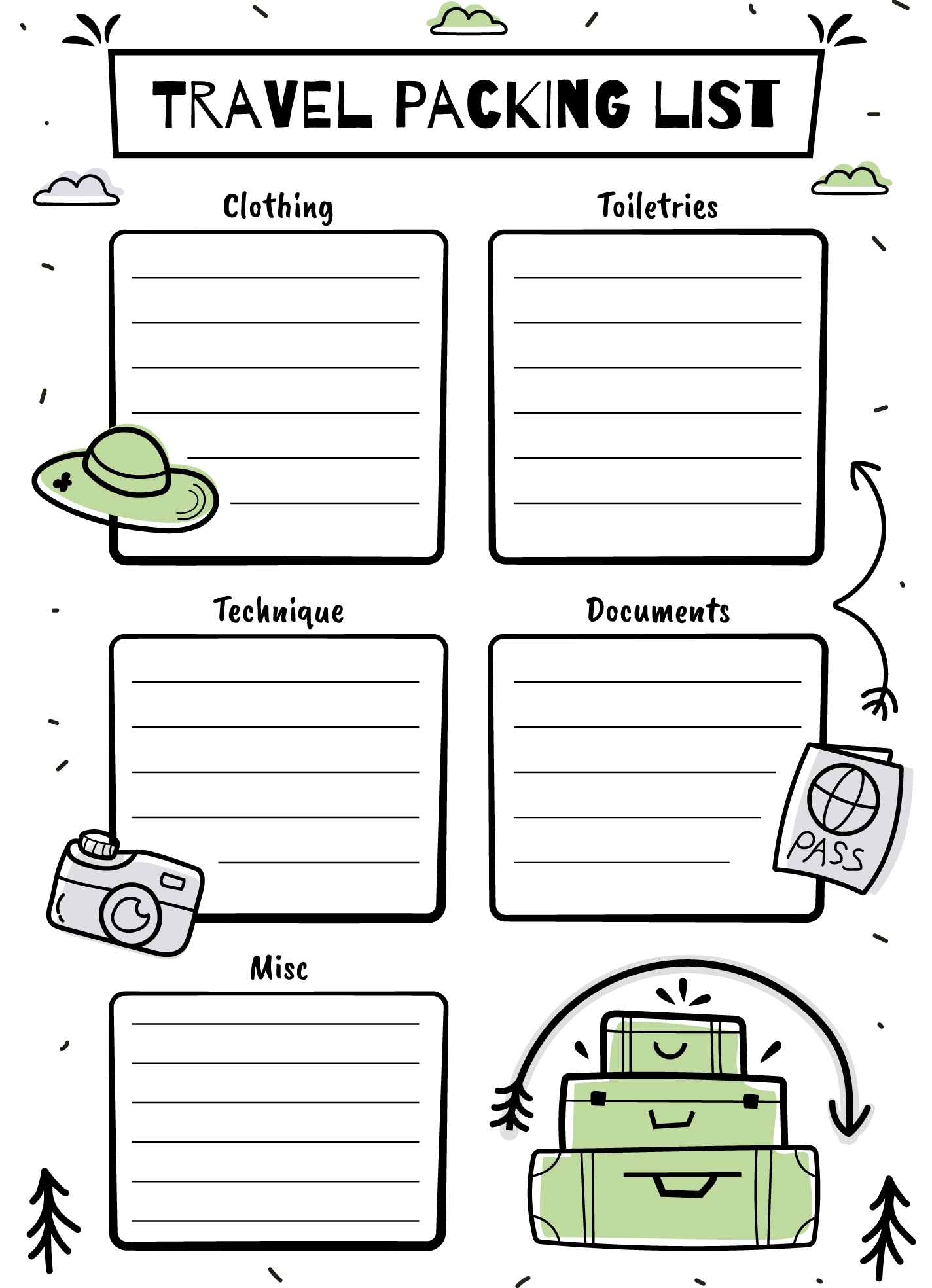 Vacation To Do List Printable