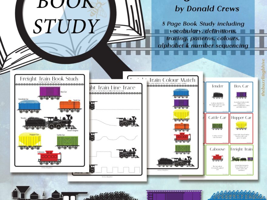 Book Study Freight Train By Donald Crews Etsy