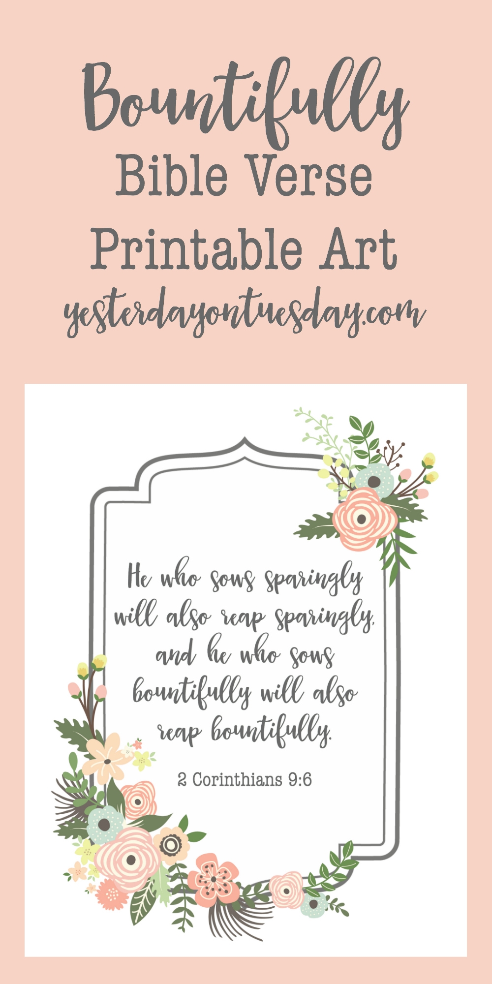 Printable Bible Verses To Frame